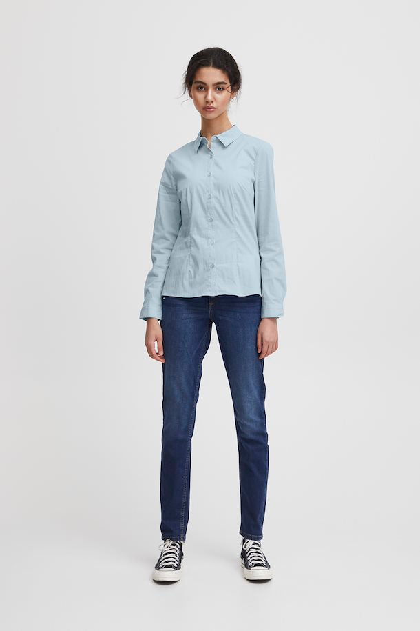 IHDIMA SHIRT "CASHMERE BLUE"