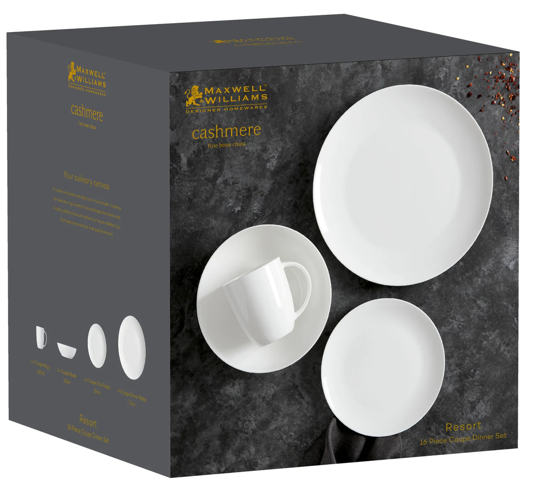 CASHMERE RESORT COUPE DINNER SET - 16PC