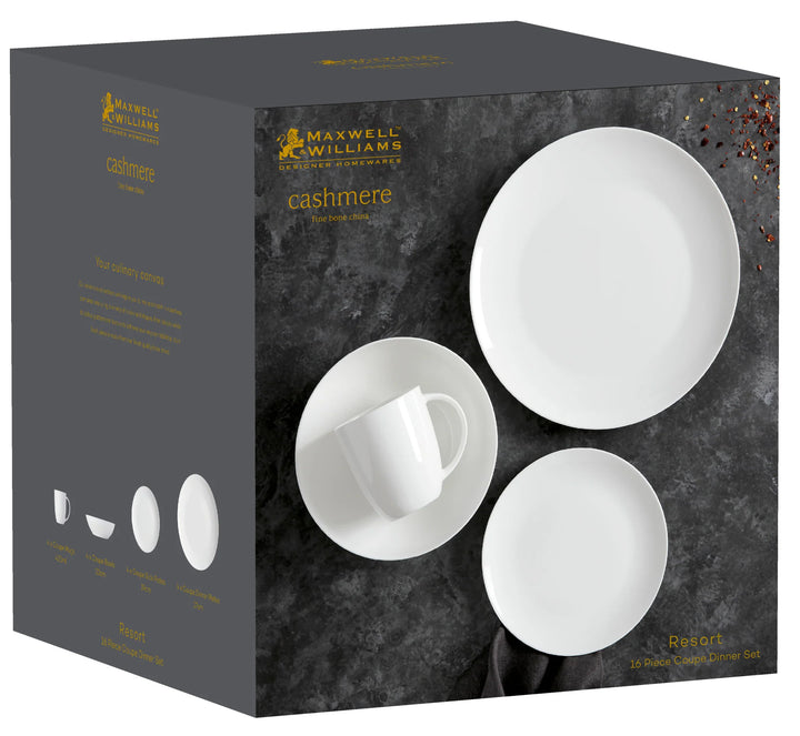 CASHMERE RESORT COUPE DINNER SET - 16PC