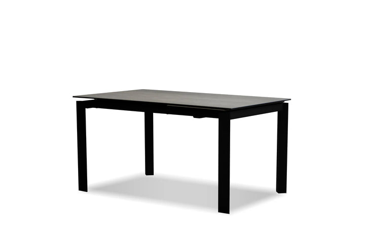 CASPER EXTENSION DINING TABLE "GREY ON BLACK"