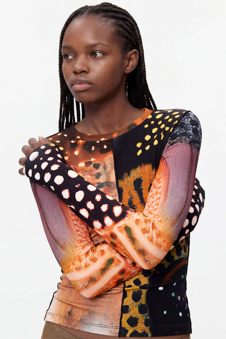 CATANIA PRINTED LONG SLEEVE SHIRT "TUTTI FRUTI"