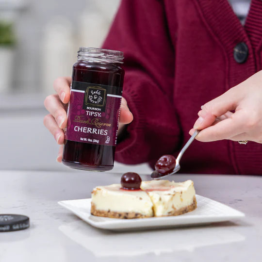 BOURBON TIPSY DARK RESERVE CHERRIES 250ML