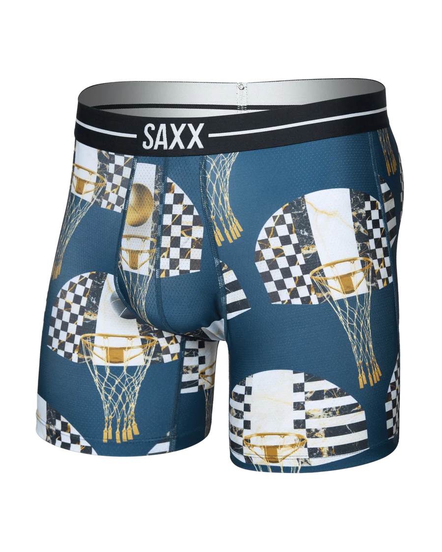 VOLT BREATHABLE MESH BOXER BRIEF 6" "OFF THE CHAIN-RICH TEAL"