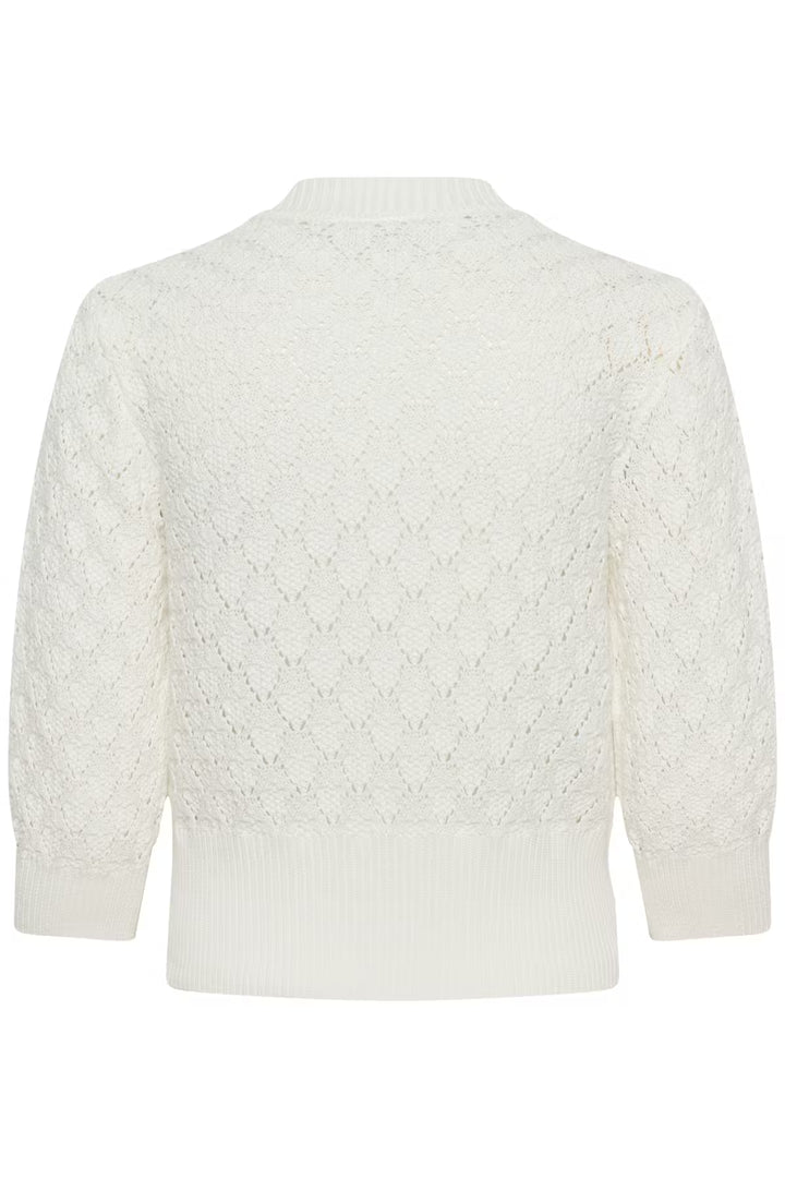 KAKATHRINE CARDIGAN "CHALK/WHITE"