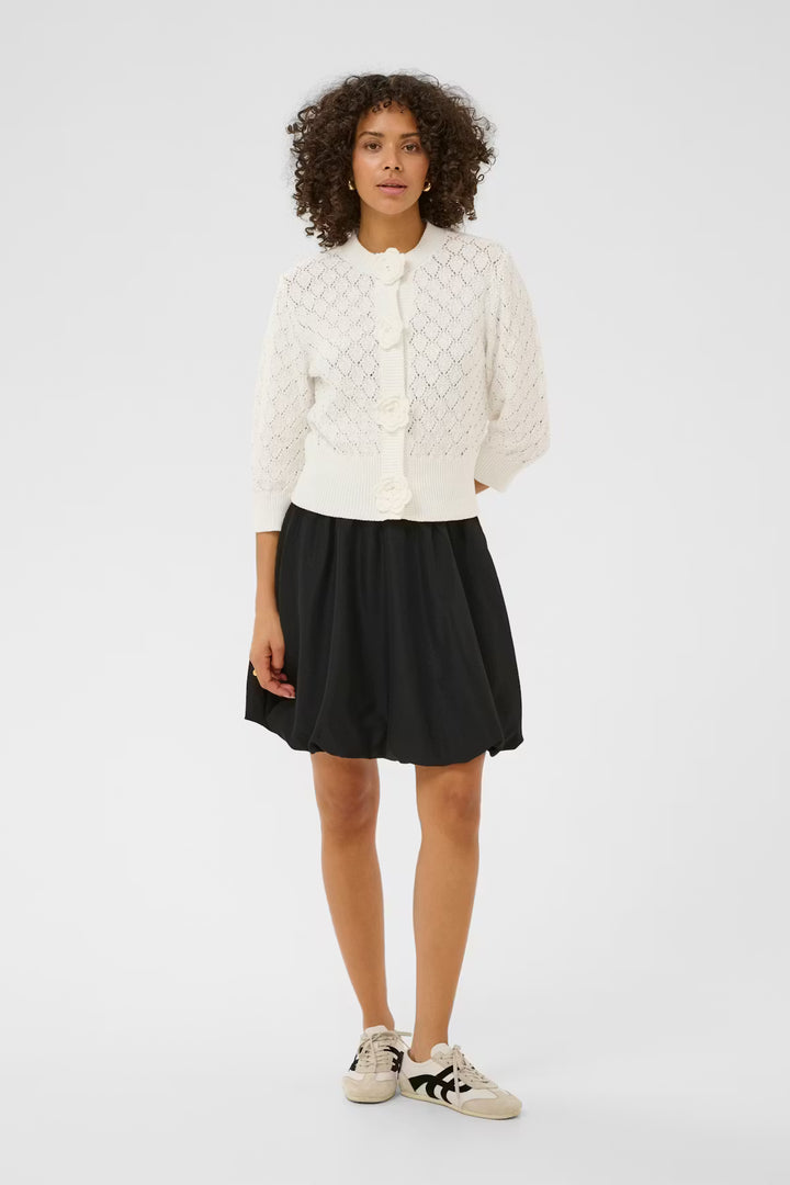 KAKATHRINE CARDIGAN "CHALK/WHITE"