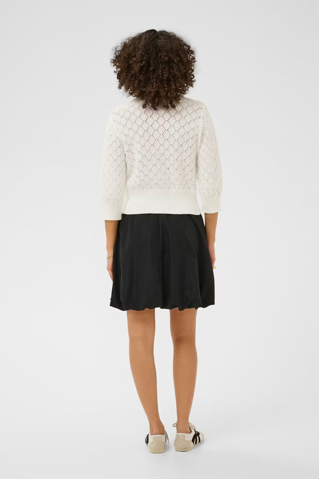 KAKATHRINE CARDIGAN "CHALK/WHITE"