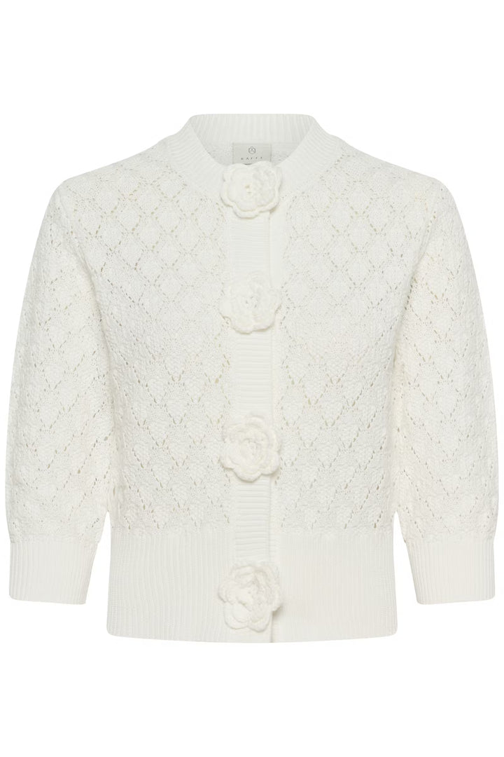 KAKATHRINE CARDIGAN "CHALK/WHITE"