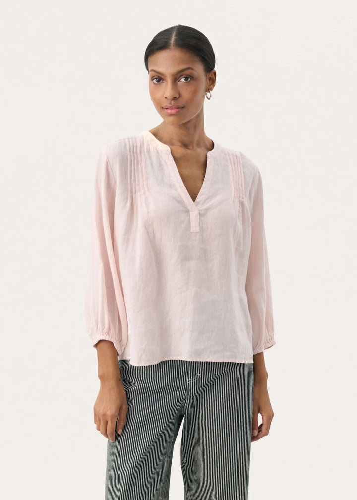 NYARAPW BLOUSE "MAUVE CHALK"