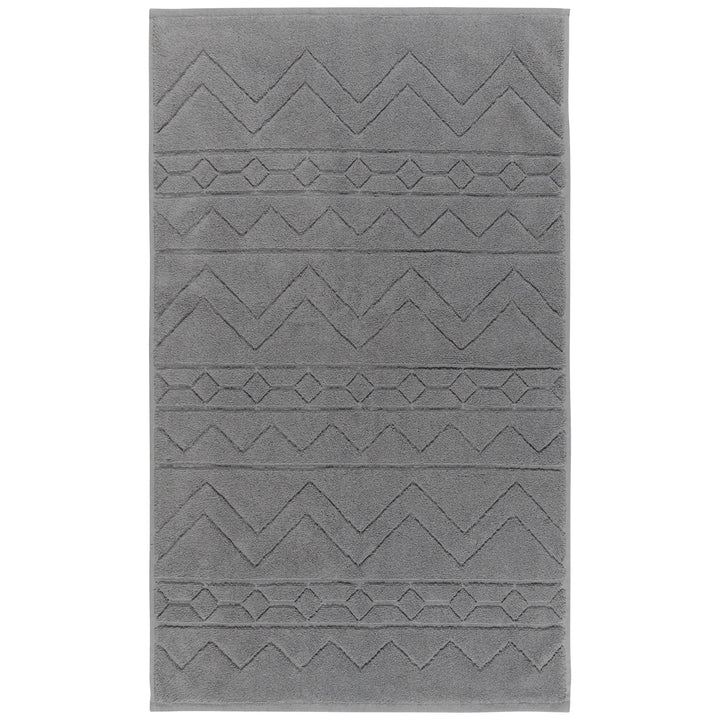 CHARCOAL JACQUARD BATHMAT