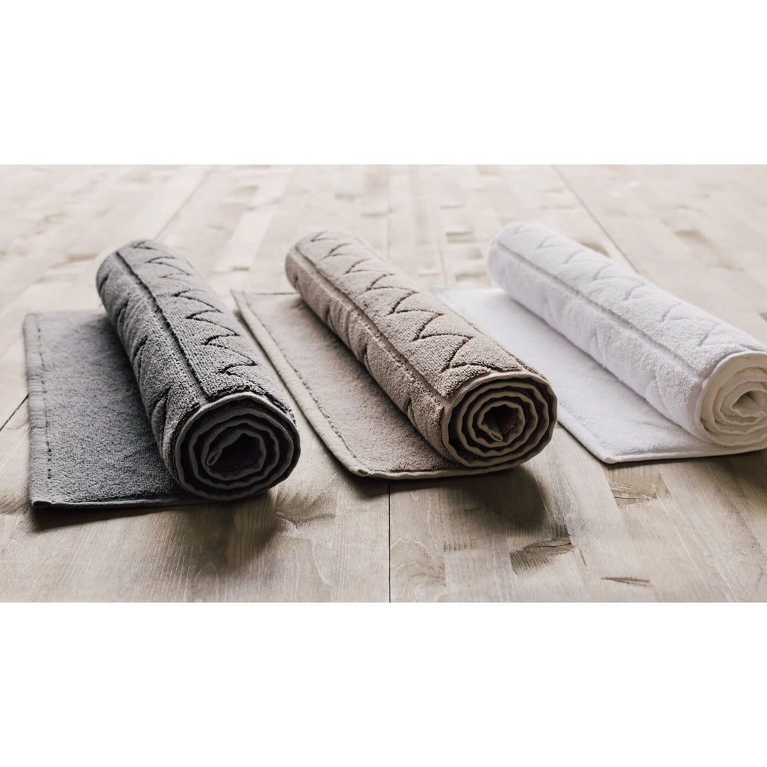 CHARCOAL JACQUARD BATHMAT