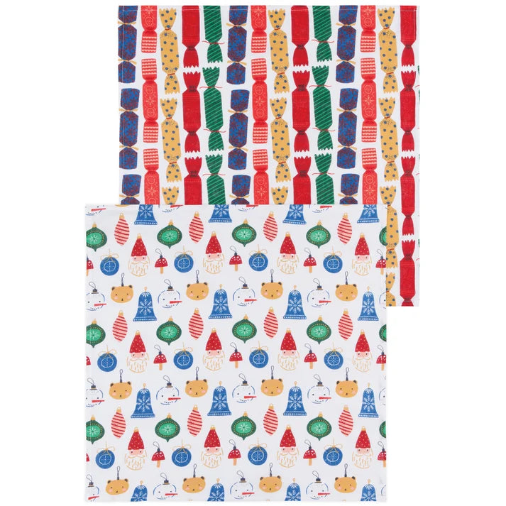 CHRISTMAS CHARMS FLOURSACK DISHTOWELS - SET OF 2