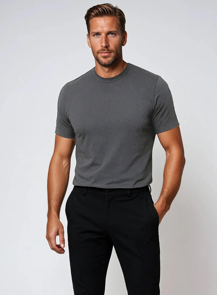 MEL - DRY EDITION CREWNECK T-SHIRT "CHARCOAL"