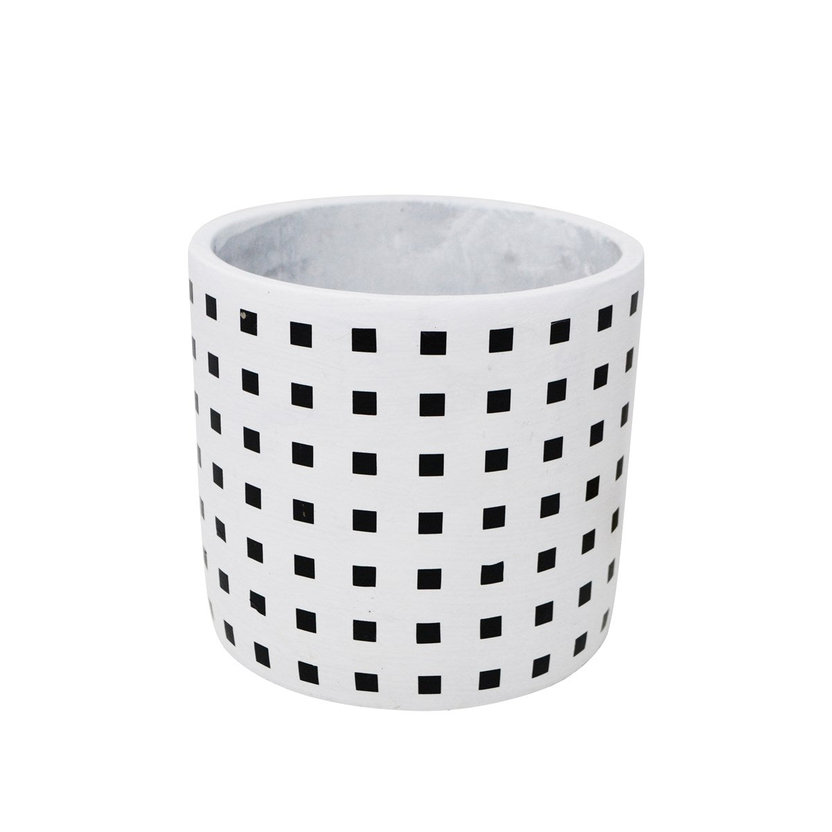 CHECKED VASE 13X13X12.5CM