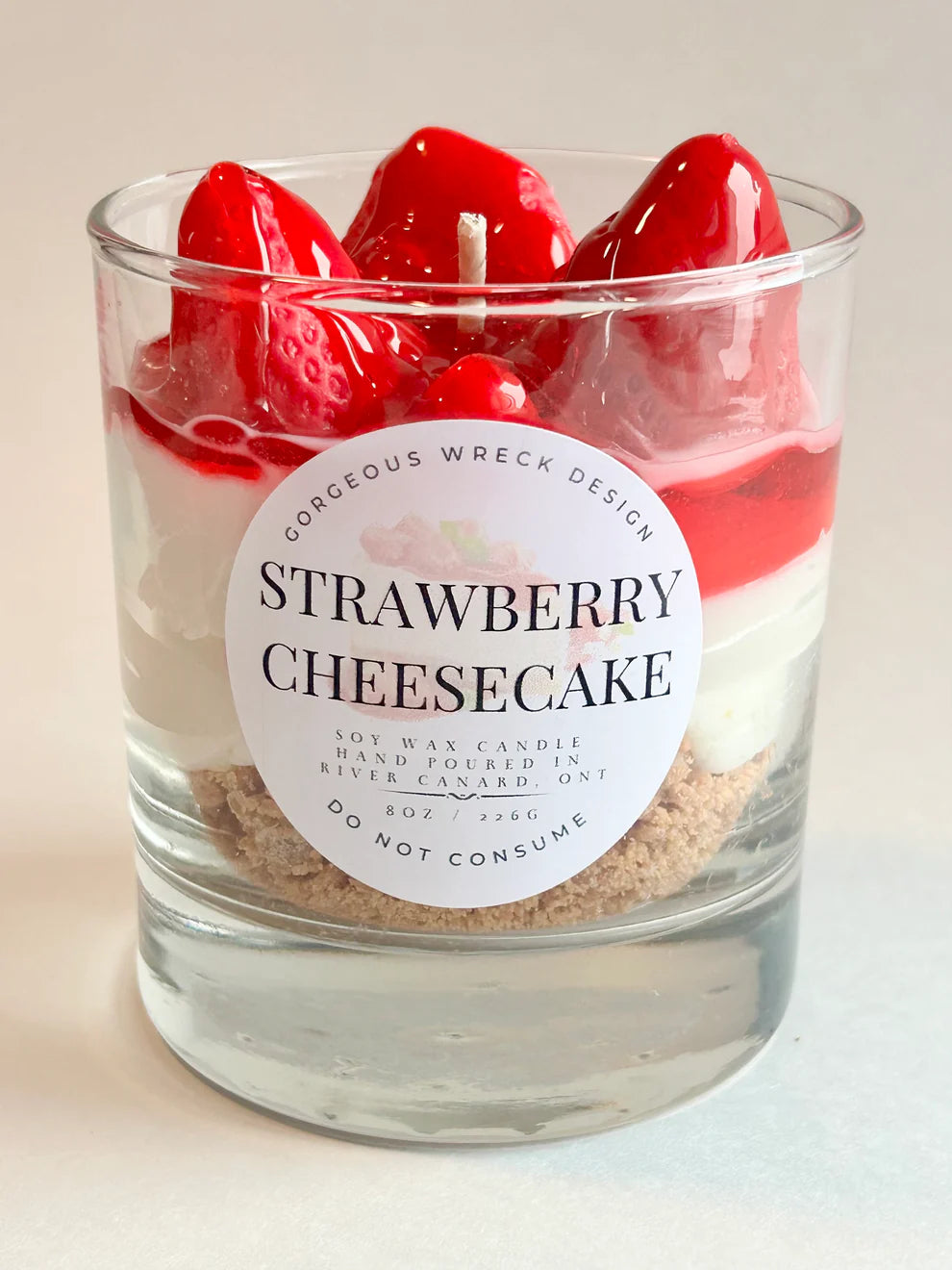 STRAWBERRY CHEESECAKE DESSERT CANDLE