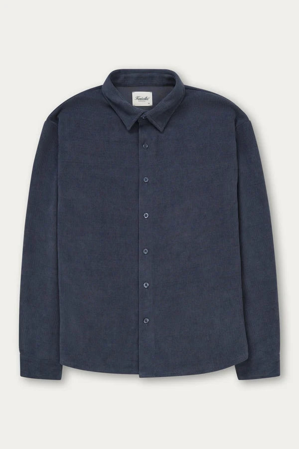FW25 CHENILLE SHIRT "DARK BLUE"