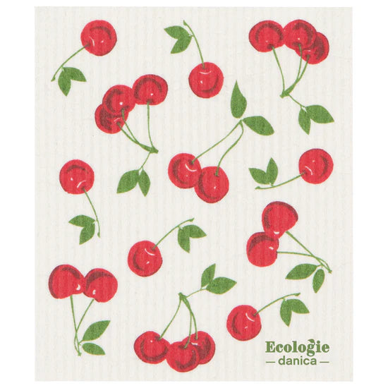 CHERRIES SWEDISH DISH CLOTH