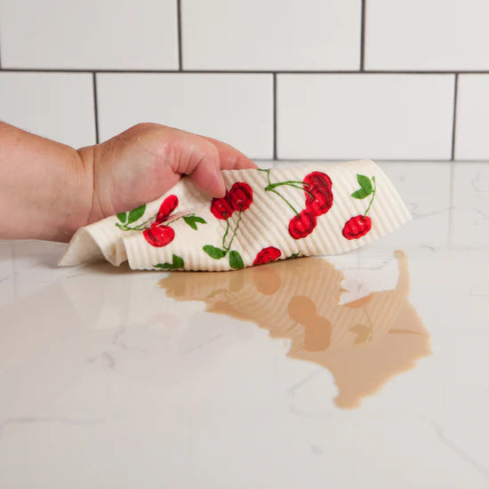 CHERRIES SWEDISH DISH CLOTH