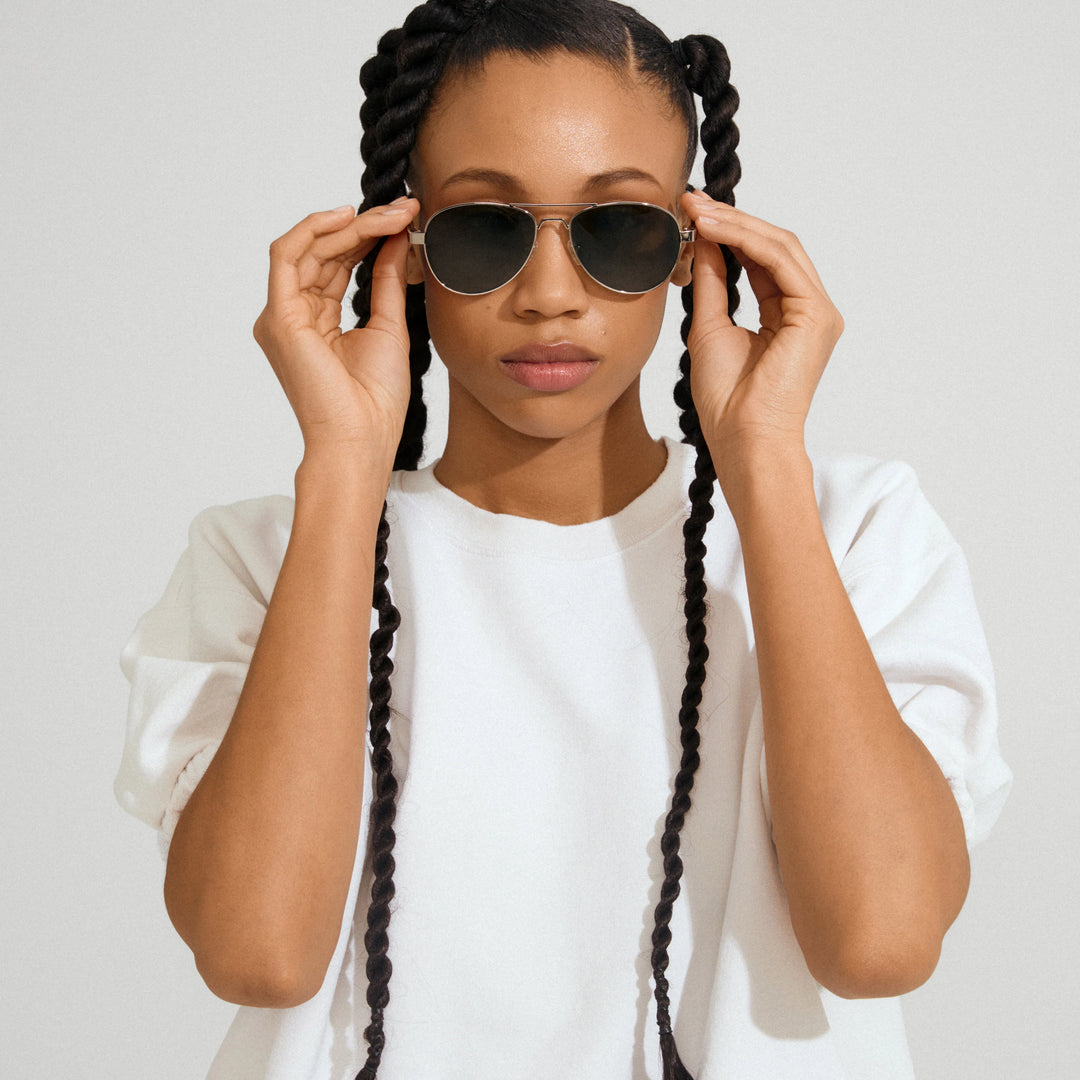 CHEVY SUNGLASSES "BROWN/SILVER"