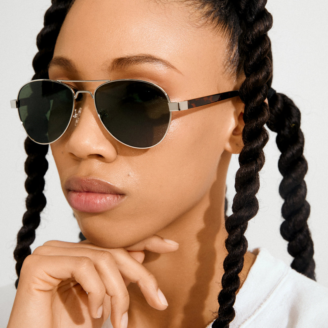CHEVY SUNGLASSES "BROWN/SILVER"