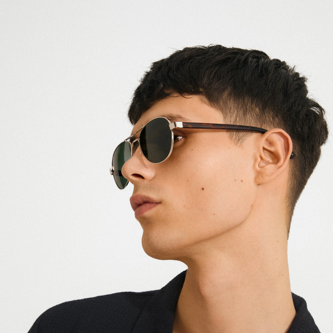CHEVY SUNGLASSES "BROWN/SILVER"