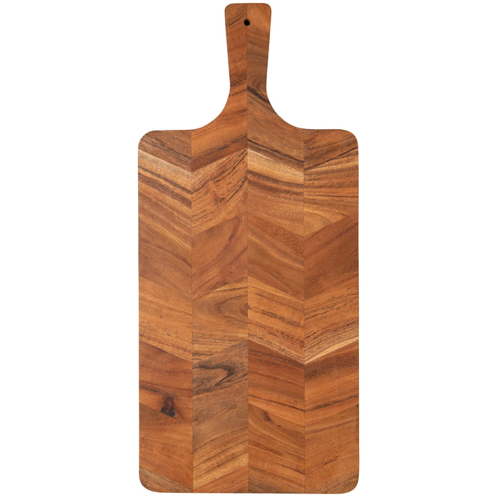 ACACIA CHEVRON SERVING PADDLE 20"
