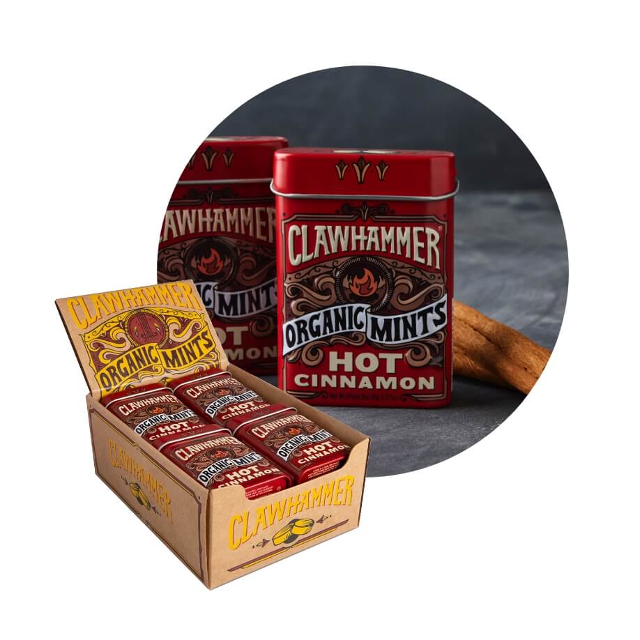 CLAWHAMMER ORGANIC MINTS - HOT CINNAMON