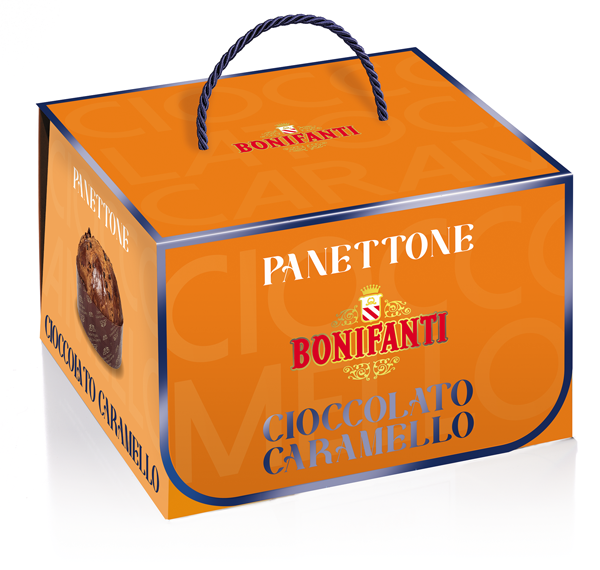 CHOCOLATE CARAMEL PANETTONE GIFT BOX 750G