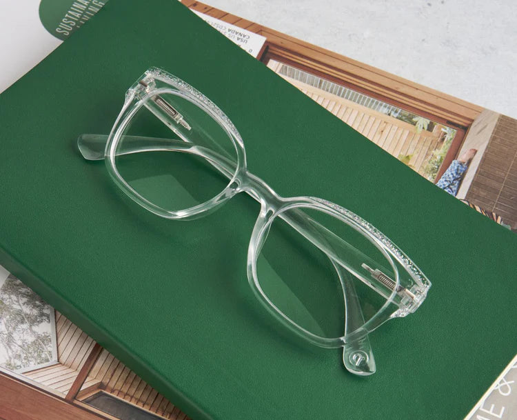 GLIMMER READING GLASSES "CLEAR +1.00"