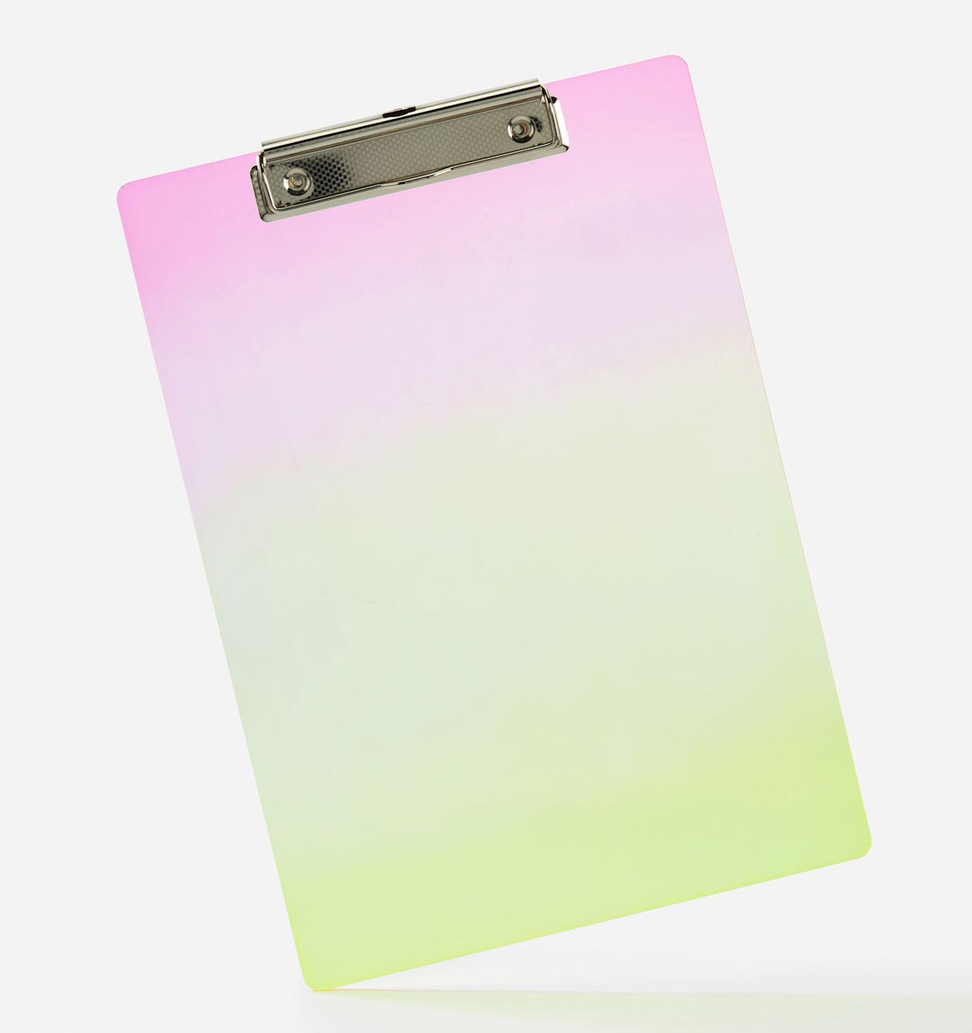 PINK &amp; YELLOW CLIPBOARD