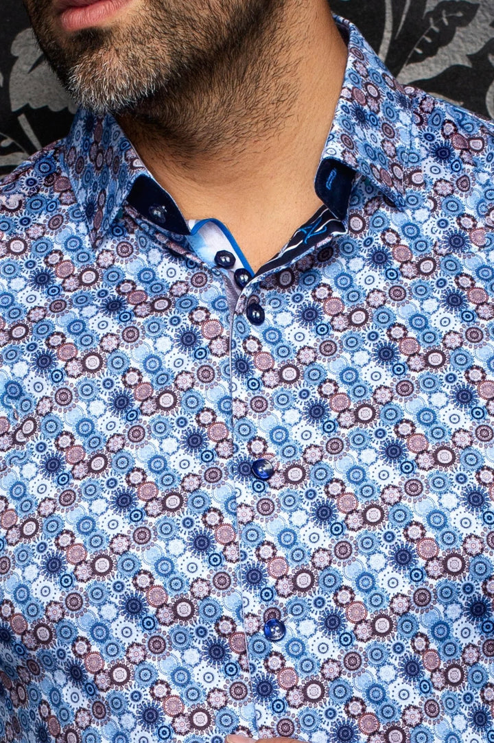 CLOUDSPIN SHIRT "BLUE MULTI"