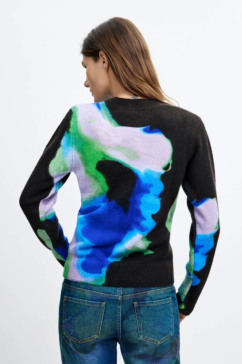 M.C.LACROIX THIN GAUGE PULLOVER "CLOUD"
