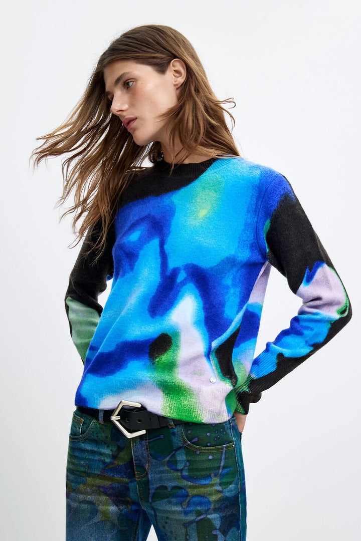 M.C.LACROIX THIN GAUGE PULLOVER "CLOUD"