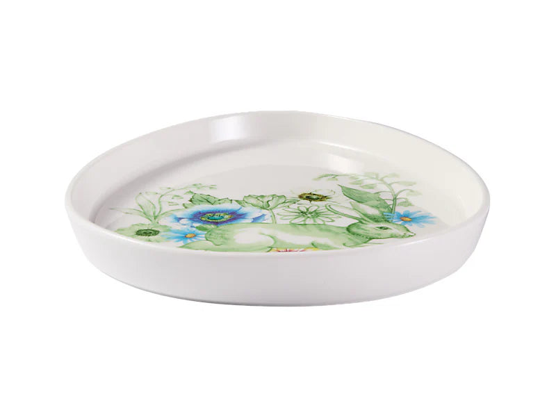 CLOVER &amp; COTTONTAIL EGG DISH 18X23CM - GIFT BOXED