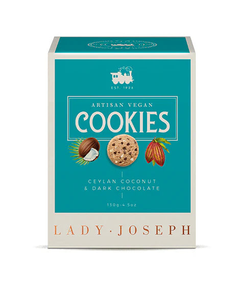 DARK CHOCOLATE AND COCONUT COOKIES 130G