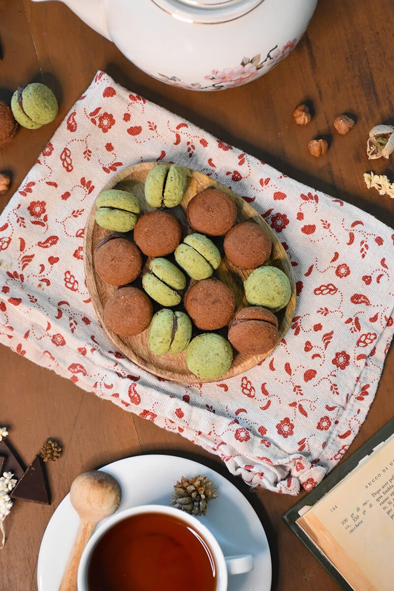BACI DI DAMA - COCOA AND PISTACHIO 130G