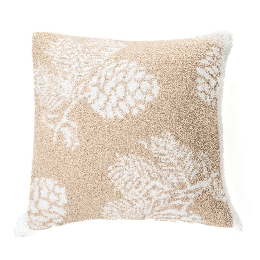 COCOTTE NATURAL AND WHITE DECORATIVE PILLOW 20X20''