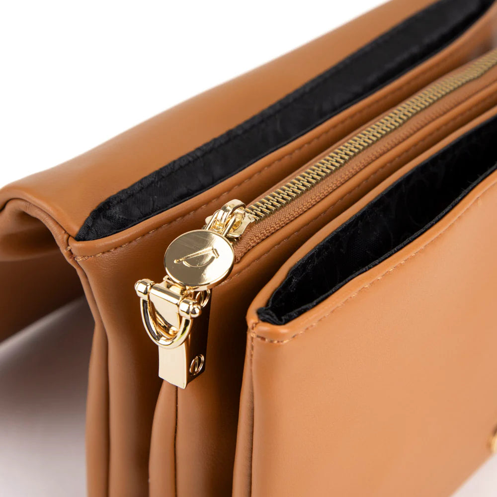 RIONA XBODY 3-COMPARTMENT BRENDA "COGNAC"