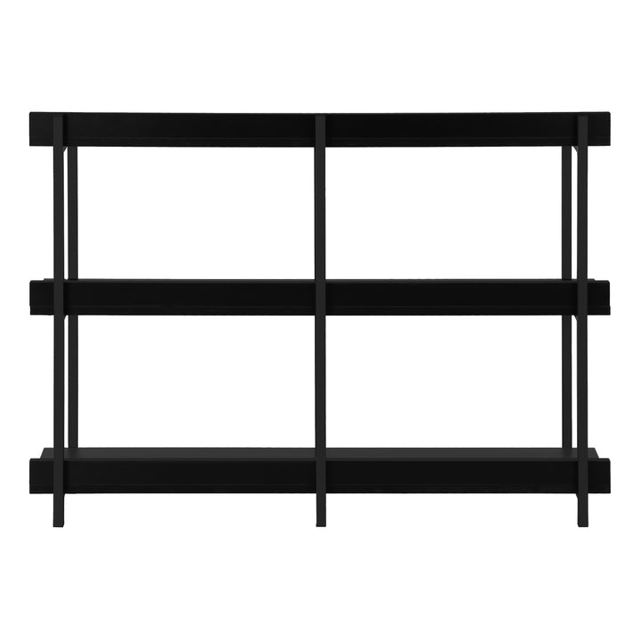 HALL CONSOLE/ACCENT TABLE 48"L "BLACK/BLACK METAL"
