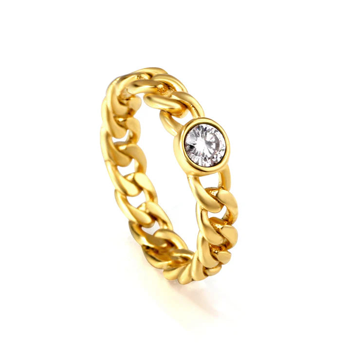 CONTEMPORARY GOLD BAND - SIZE 7