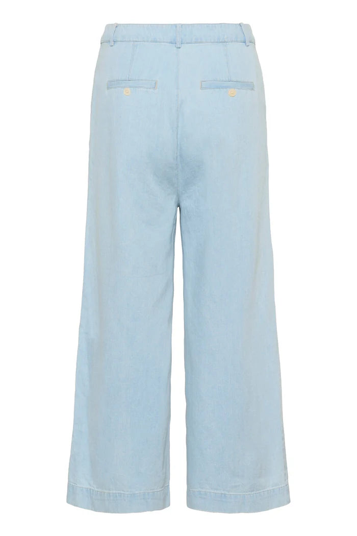 CORALIESPW PANTS "WHITEISH BLUE DENIM"