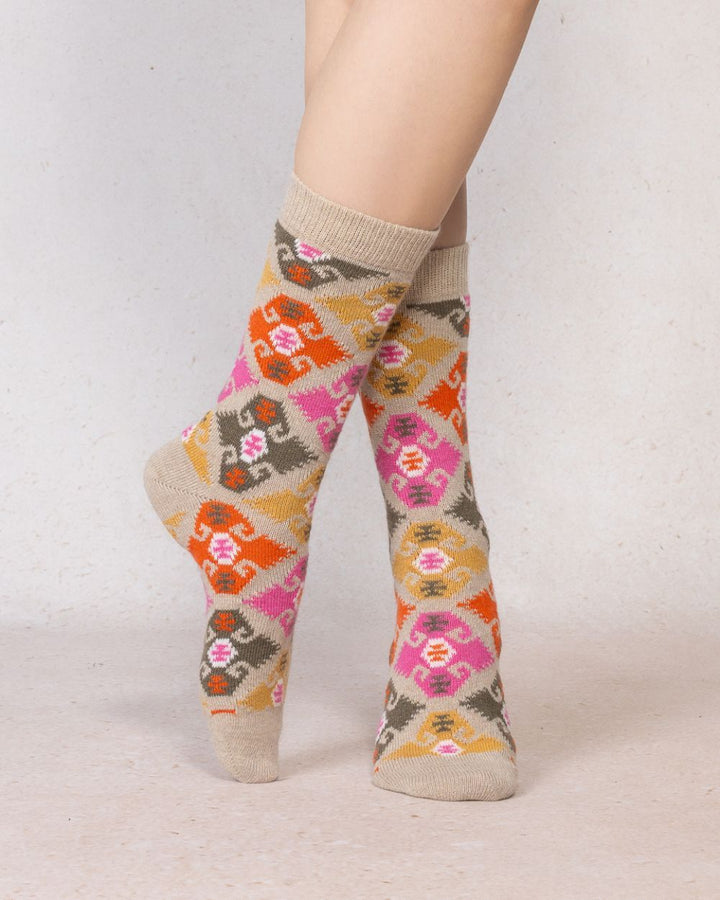 CASHMERE SOCKS TAPESTRY "CORDAGE"