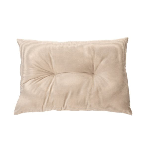 CORDUROY NATURAL OBLONG DECORATIVE PILLOW 16X24