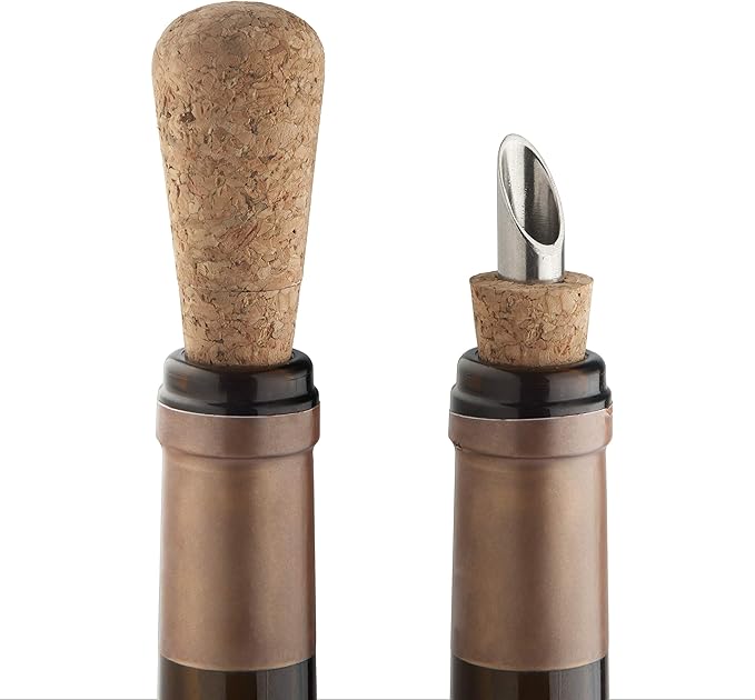 2-IN-1 CORK & POUR SET OF 2