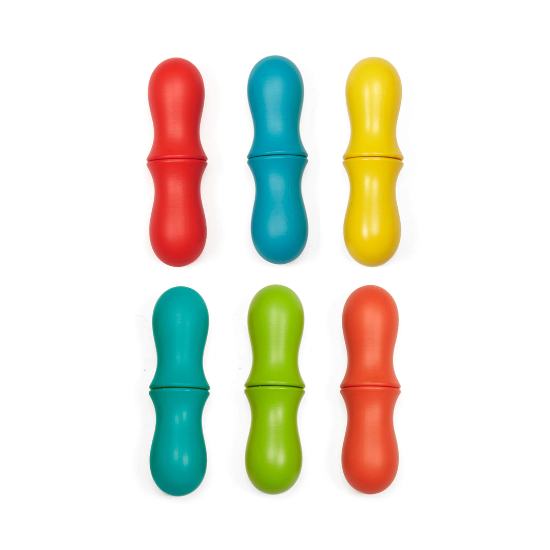 RAINBOW CORN HOLDERS - SET OF 6
