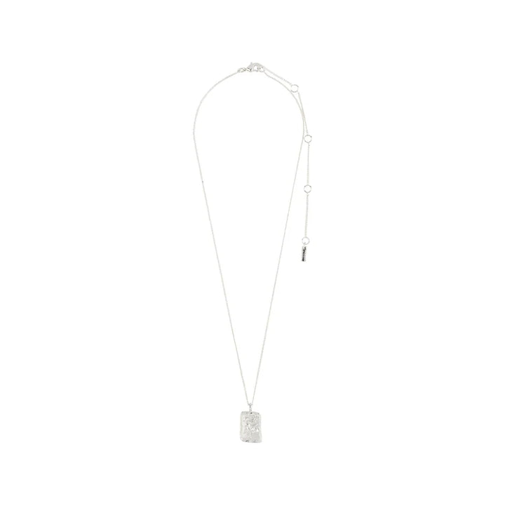 CAPRICORN ZODIAC SIGN NECKLACE - SQUARE (SILVER-PLATED)