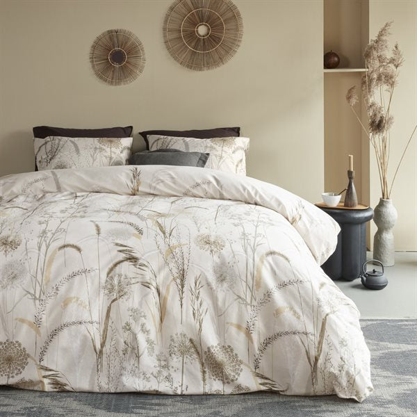 FLEUR DE COTON FLOWERED DUVET COVER "KING" + 2 PILLOW SHAMS