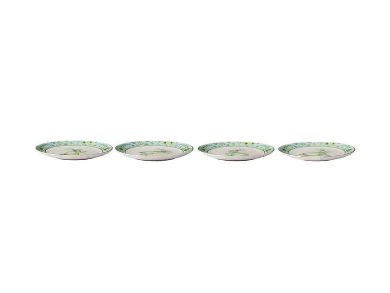 CLOVER &amp; COTTONTAIL SET OF 4 ASSORTED PLATES 20CM - GIFT BOXED