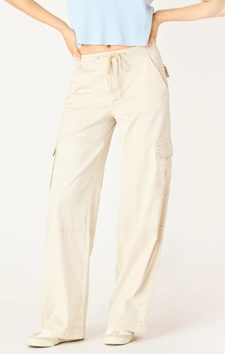 FLUID CARGO PANTS "CREAM BEIGE"