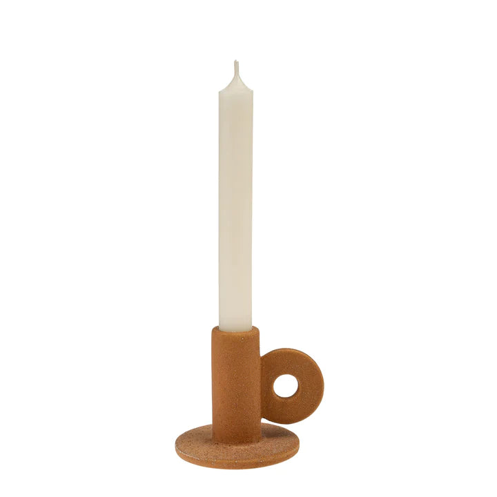 INDABA CRUZ CANDLE HOLDER - TERRACOTTA