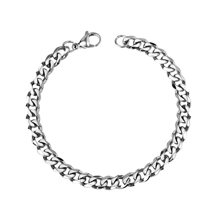 CLASSIC STEEL CUBAN BRACELET